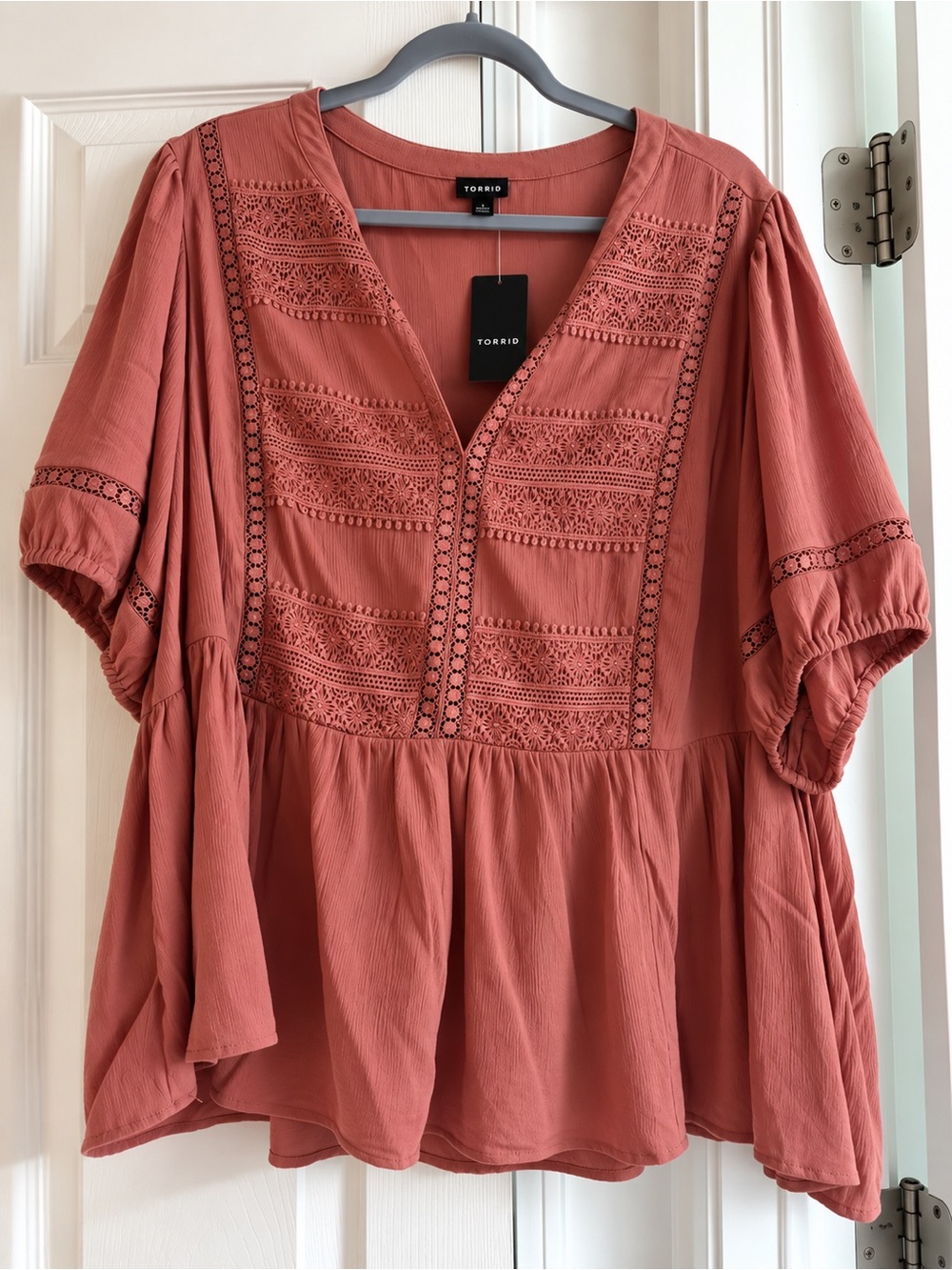 torrid Crochet-Trim Peasant Tunic